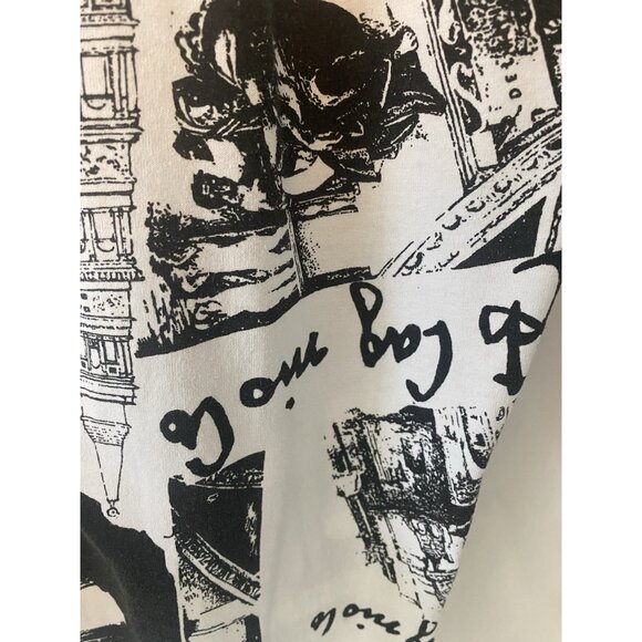 Vtg Sam Beach Michelangelo Hammer Baggy Pants Adjustable One Size Black White - Picture 14 of 16